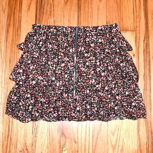 Forever 21 floral mini skirt